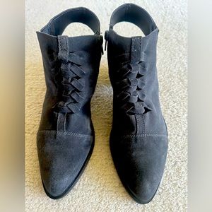 Anthropologie Klub Nico Grey Suede Bernita Bootie